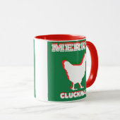 Merry CLUCKMAS koffie mok (Voorkant rechts)
