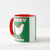 Merry CLUCKMAS koffie mok (Voorkant links)