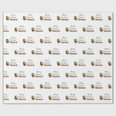 Merry Cluckmas. Sinterpapier voor kersttanden en k Cadeaupapier (Vlak)