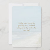 Merry Coastal Christmas Hilton Head Island Beach Feestdagenkaart (Achterkant)