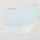 Merry Coastal Christmas Hilton Head Island Beach Feestdagenkaart (Achterkant)