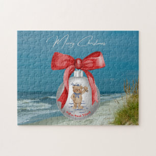 Merry Coastal Christmas Hilton Head Island Beach Legpuzzel