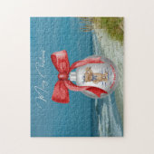 Merry Coastal Christmas Hilton Head Island Beach Legpuzzel (Verticaal)