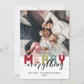 Merry colorful Holiday Fotokaart Kaart (Voorkant)