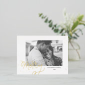 Merry Confetti Feestelijke Foto Vakantie Ansichtka Folie Feestdagen Briefkaart (Staand Voorkant)