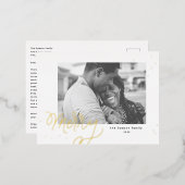 Merry Confetti Feestelijke Foto Vakantie Ansichtka Folie Feestdagen Briefkaart (Voorkant / Achterkant)