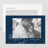 Merry Confetti Festive Photo Holiday Card Feestdagenkaart (Voorkant / Achterkant)