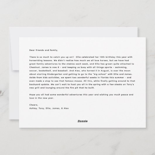 Merry Confetti Festive Photo Holiday Card Feestdagenkaart (Achterkant)