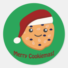 Merry Cookiemas Kerstkoekje Ronde Sticker
