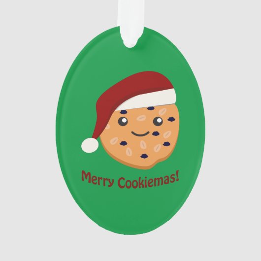 Merry Cookiemas Santa Cookie Ornament (achterkant)