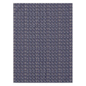 Merry Corgchaustekst - Kerstmis blauw patroon Tafelkleed (Voorkant)