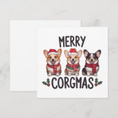 Merry Corgmas Santa Hat Christmas Corgi Dog Mom  Feestdagenkaart (Voorkant / Achterkant)