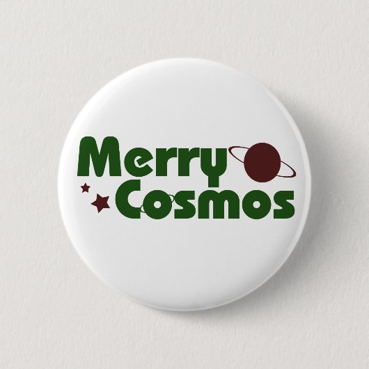 Merry Cosmos Ronde Button 5,7 Cm (Voorkant)