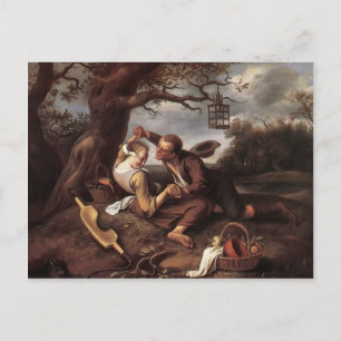 Merry Couple beroemd gemaakt door Jan Steen Feestdagenkaart