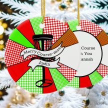 Merry Course-mas Disc Golf Pun Gepersonaliseerd