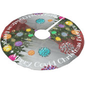 Merry Covid Christmas covid tree ornamenten Kerstboom Rok (Gekanteld)