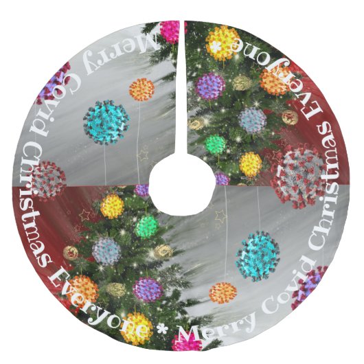 Merry Covid Christmas covid tree ornamenten Kerstboom Rok (Voorkant)