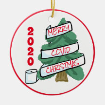 Merry Covid-kerstcadeaupapier Garland 2020