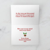 Merry Covid Kerstmis Feestdagen Kaart (Binnen)