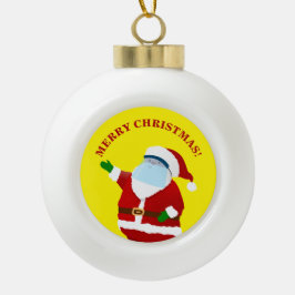 Merry Covid Kerstmis Keramische Bal Ornament