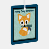 Merry Cozy Kerstmis Fox Gift Ornament (Voorkant Rechts)