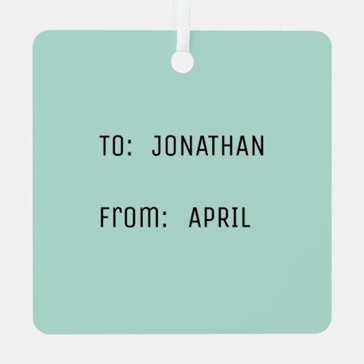 Merry Cozy Kerstmis Fox Gift Ornament (Achterkant)