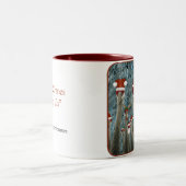 Merry Cranes onder ons Tweekleurige Koffiemok (Center)