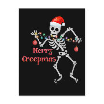 Merry Creep Mas Grappig Kerstmis Skelet