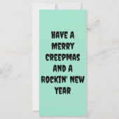 Merry Creepmas Coffin Holiday Flat Card (Achterkant)