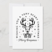 Merry creepmas enge bos dier esthetiek feestdagenkaart (Voorkant)