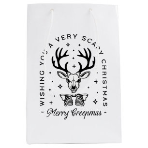 Merry creepmas enge bos dier esthetiek medium cadeauzakje