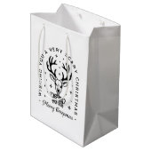 Merry creepmas enge bos dier esthetiek medium cadeauzakje (Achterkant Gekanteld)