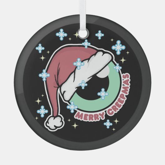 Merry Creepmas Glas Ornament (Voorkant)