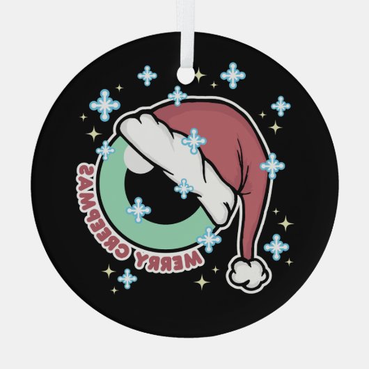 Merry Creepmas Glas Ornament (Achterkant)