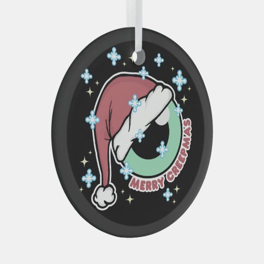 Merry Creepmas Glas Ornament (Voorkant Rechts)