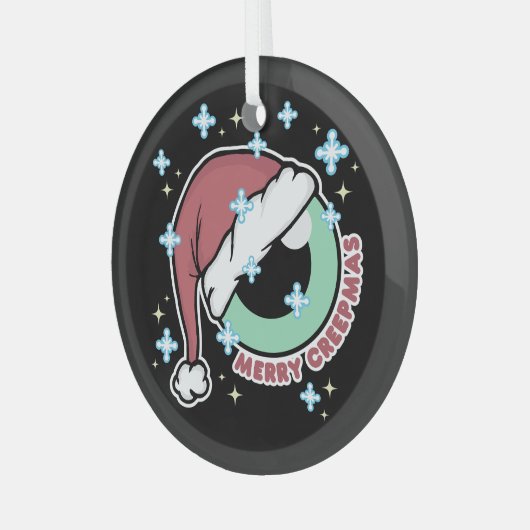 Merry Creepmas Glas Ornament (Voorkant links)