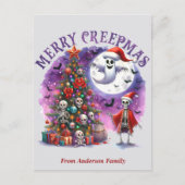 Merry Creepmas Halloween Briefkaart (Voorkant)