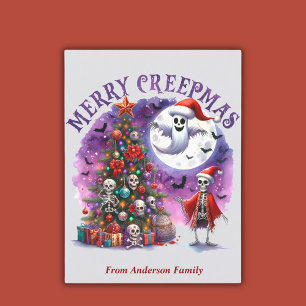 Merry Creepmas Halloween Briefkaart