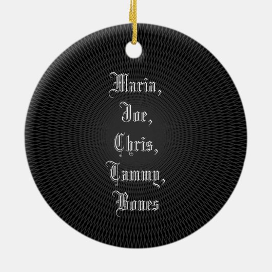 Merry Creepmas — headstone Keramisch Ornament (Achterkant)