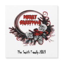 Merry Creepmas Horror Kerst Custom Magnet