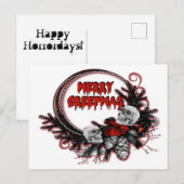 Merry Creepmas Horror-kerstmis Aangepast Briefkaa Uitnodiging Briefkaart (Voorkant / Achterkant)