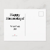 Merry Creepmas Horror-kerstmis Aangepast Briefkaa Uitnodiging Briefkaart (Achterkant)