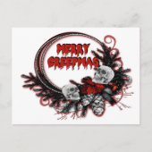 Merry Creepmas Horror-kerstmis Aangepast Briefkaa Uitnodiging Briefkaart (Voorkant)
