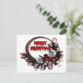 Merry Creepmas Horror-kerstmis Aangepast Briefkaa Uitnodiging Briefkaart (Staand voorkant)