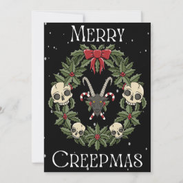 Merry Creepmas-kaart Feestdagenkaart