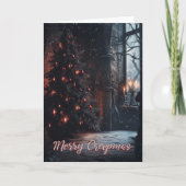 Merry Creepmas-kerstkaart Bedankkaart (Voorkant)