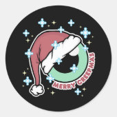 Merry Creepmas Ronde Sticker (Voorkant)