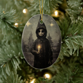 Merry Creepmas Spooky Boy Gothic  Keramisch Ornament