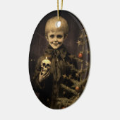 Merry Creepmas Spooky Boy Gothic  Keramisch Ornament (Links)