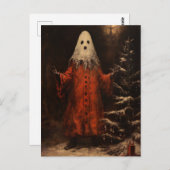 Merry Creepmas Spooky Ghost Gothic  Briefkaart (Voorkant / Achterkant)